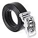 Vbiger Letter Buckle Men's Dress Belt Ratchet Belt 35mm Wide Strap