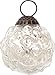 Luna Bazaar Small Mercury Glass Ornament (Bubble Design, 2.25-Inch, Silver) - Vintage-Style Decoration