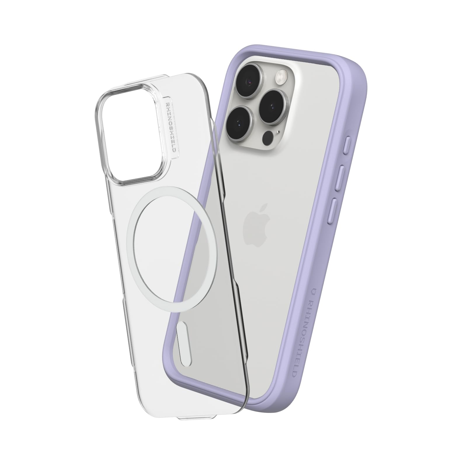 RHINOSHIELD Modular Case Compatible with MagSafe for [iPhone 16 Pro Max] | Mod NX - Superior Magnetic Pull Force, Customizable Heavy Duty Protective Cover 3.5M / 11ft Drop Protection - Lavender