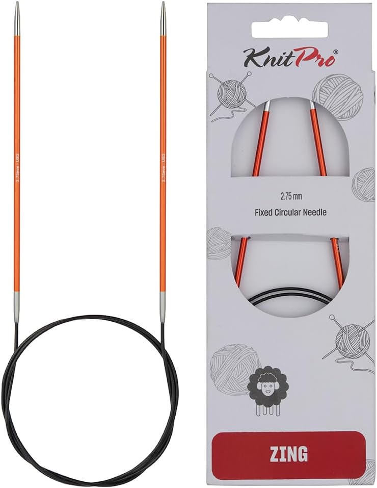 KnitPro Zing Fixed Circular Needles 40in 100cm 2.75mm