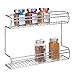 InterDesign Classico 2-Shelf Wall Mount Spice Organizer Rack for Kitchen Storage - Chrome