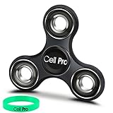 CellPro Fidget Spinner - Tri - Spinner Fidget Toy for Anxiety ADHD (Black)