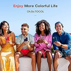 TOCOL 5 in 1 for iPhone 14 Case, with 2 Pack Screen