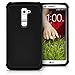 LG G2 Case, MagicMobile® Hybrid Rugged Impact Resistant Shockproof Protective LG G2 Case Double Layer Cover Hard Shell and Soft Rubber Silicone Skin [ Black - Black ] Tough Armor Case for LG G2 (2013)