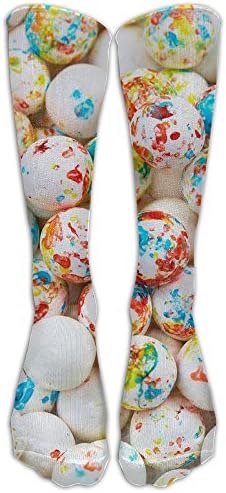 Knee High Socks Socks Colorful Jawbreaker Candy Women Printing Novelty Long Sport Stocking