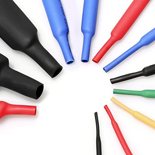SolderFun 560 Pcs Assorted Heat Shrink Tube 2:1 Electrical Wire Cable Wrap Assortment Electric Insulation Tube Kit with Box