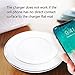 Qi Wireless Charger, CC-Show Portable Cordless Qi Wireless Charging Pad Stand for iPhone X / 8 /8 Plus, Samsung Galaxy S8, S8+/S8 Plus, All Qi Devices (White)