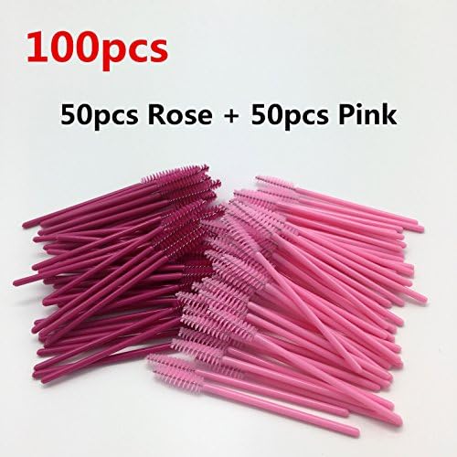 100pcs Disposable Eyelash Mascara Brushes Wands Applicator Makeup Brush