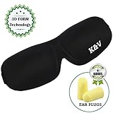 Sleeping Mask - Eye Mask for Women and Men - Black Sleep Mask for Comfort Sleeping - Relaxing Sleep Mask - Adjustable Sleep Mask - Sleep Mask for Women - Night Sleep Mask - Sleeping Mask for Adults