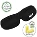 Sleeping Mask - Eye Mask for Women and Men - Black Sleep Mask for Comfort Sleeping - Relaxing Sleep Mask - Adjustable Sleep Mask - Sleep Mask for Women - Night Sleep Mask - Sleeping Mask for Adults