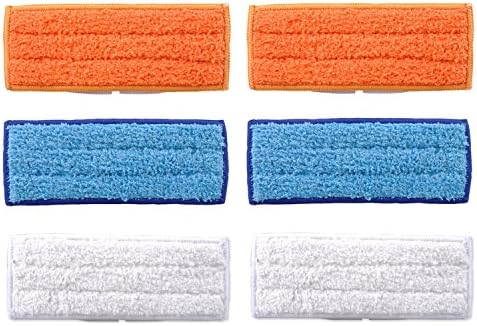 PGCOKO 6 Pack Washable Reusable Mopping Pad Wet Damp Dry Sweeping Pads for iRobot Braava Jet 240 241