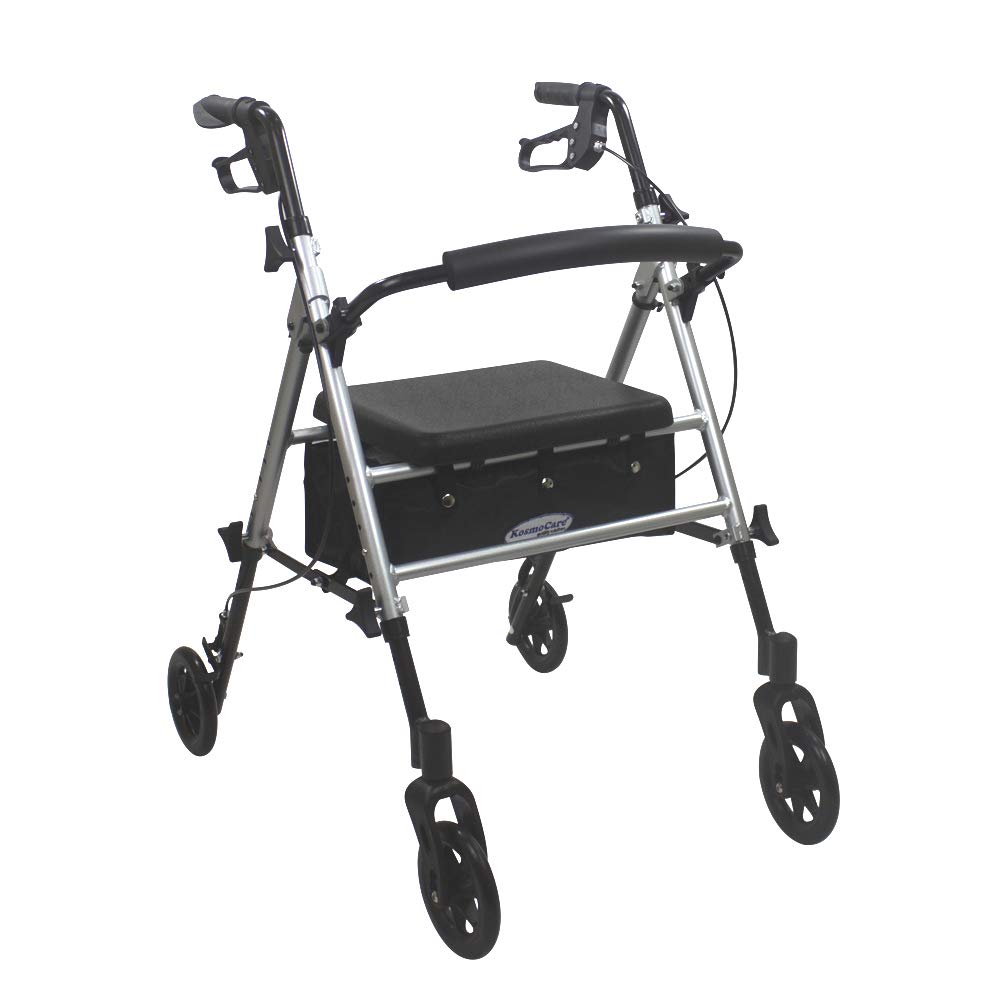 Buy KosmoCare Rollator Walker (Without Footrest Silver) Online at Low