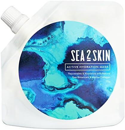 Sea 2 Skin Active Hydration Mask 2.64 Oz (75 gr) With Natural Hyaluronic Acid - Anti-Aging, Boosts Skin Elasticity and Restores Moistures