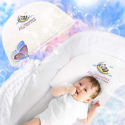 LilSlumber Baby and Crib Reflux Wedge Pillow Infant Sleep Positioner for GERD and