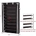 SONGMICS 10-Tier Shoe Rack, Shoe Organizer with Dustproof Cover, Non-Woven Shoe Storage Cabinet, Dark Brown URXJ36Z