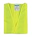 SHORFUNE High Visibility Safety Jackets with Pockets and Reflective Strips, Loop and Hook, Yellow, ANSI/ISEA Standards, L-XL