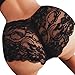 Nacome Lingerie Set, Women Seamless Lace Panties Briefs Underwear Lingerie Knickers Thongs G-String (Black, L)