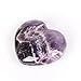 Natural Quartz Heart Amethyst Quartz Healing Gemstone Love Carved Polished Carved Palm Worry Stone Reiki Balancing