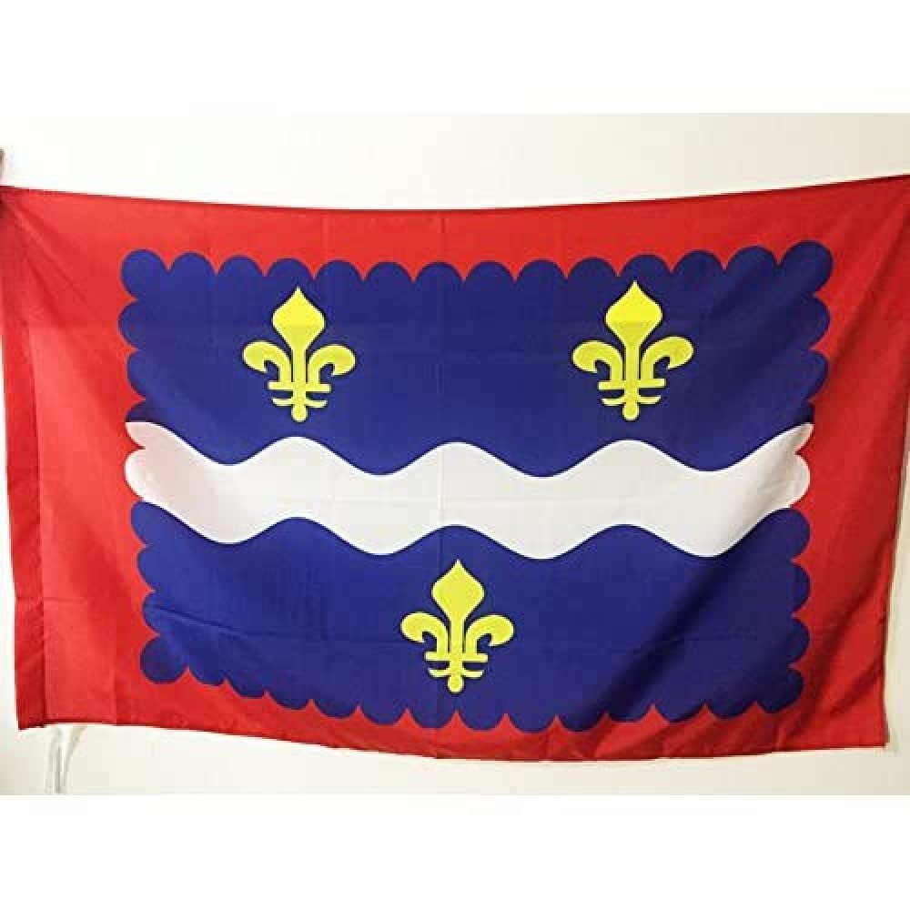 AZ FLAG - Indre Flag - 3x5 Ft - French department Banner with Sleeve - 100% Polyester - Fade Resistant - Vivid Colors - 3' x 5' Feet - 150x90 Cm
