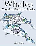 Whale Coloring Book for Adults (Animal Coloring Books) by 