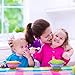 Suction Bowl Feeding Set, Stackable Toddler Suction Bowls with Spill-Proof Lids, Dishwasher Safe Spill Proof Bowls for Toddlers and Babies, Baby Dish Set of 3 Bowls
