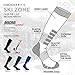 Eurosocks Micro-Supreme Over The Calf Zone Socks,Black, Large