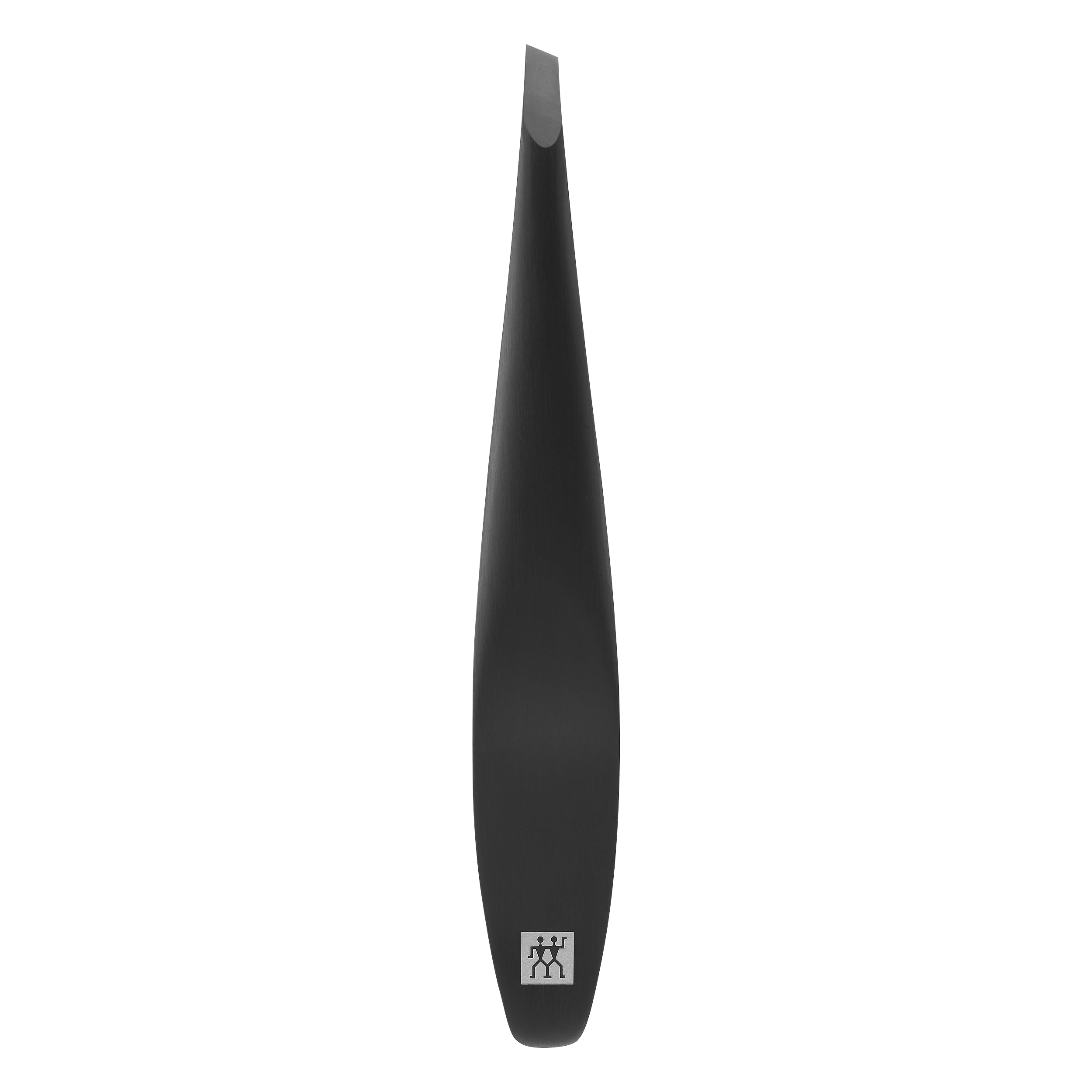 ZWILLING Tweezer (Slanted tip, Removal of Eyebrow Hair and splinters, Extended Handle Width, Hypoallergenic), Premium, Black, 100 mm
