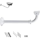 WiTi CCTV Security Camera Extendable Pole Mount Bracket | 15.7-23.6 inches Adjustable, Wall and Ceiling Mount, For CCTV Camera, Metal Pole Mount