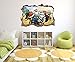 Ninjago Series - 3D Smashed Wall Effect - Wall Decal for Home Nursery Decoration (Wide 30
