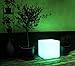 Mr.Go 10-inch Rechargeable LED Cube Light w/Remote, 16 RGB Colors & Dimmable LED Cube Lamp Night Light Mood Lamp, Ambient Decorative Lighting, Cordless & Waterproof for Indoor Outdoor Use