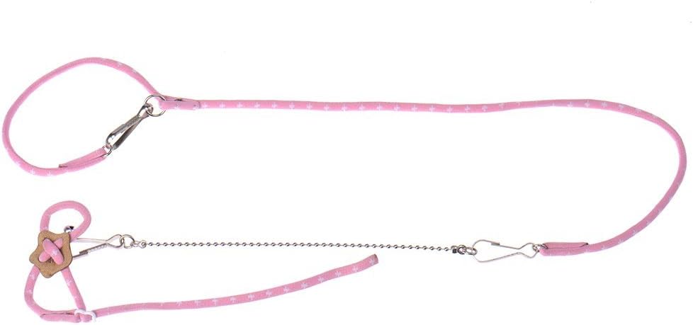 Esoes Pet Rat Mouse Hamster Harness Lead For Walking - Alice Mouse Rope Playhouse Leash for Pet Dwarf Hamster Gerbil Rat Mouse Ferret Chinchillas Squirrel (Pink)