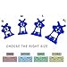 Ice Grips, Ice and Snow Grips Cleat Over Shoe/Boot Traction Cleat Rubber Spikes Anti Slip 10 Steel Studs Crampons Slip-on Stretch Footwear (Medium, Blue)