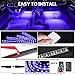 AMBOTHER Car Interior Lights, LED Strip RGB APP IR Controller Two-Line Design 4PCS 48 LED DIY Multicolor Music Under Dash Waterproof Lighting Kits, Car Charger Included, DC 12Vthumb 4