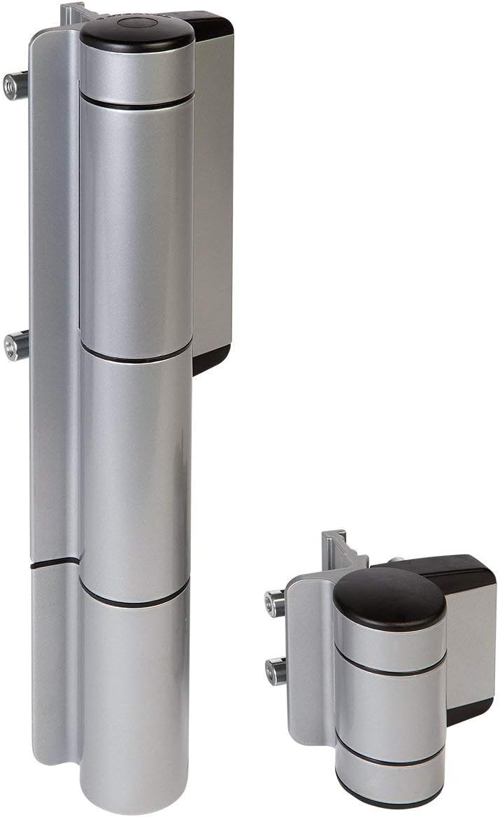 Locinox 180 Gate Hinge Self-Closing Aluminium Silver Anodised Mammoth (incl. Dino)