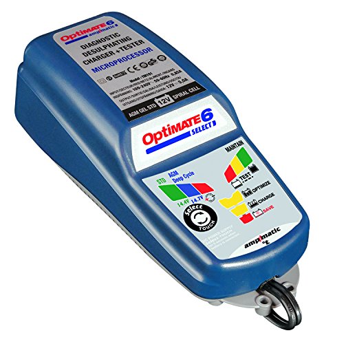 OptiMATE 6 Select, TM-191, 9-Step Battery Charger for 12V Starter and Deep Cycle Batteries