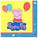 Peppa Pig Party Supplies Pack for 16 Guests Includes: 16 Dessert Plates and 16 Beverage Napkins