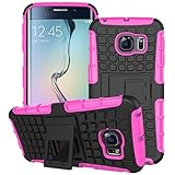 Samsung Galaxy S6 Edge Plus Case, AutumnFall® New Shockproof Armor Stand Case Cover For Samsung Galaxy S6 Edge Plus (Hot Pink)