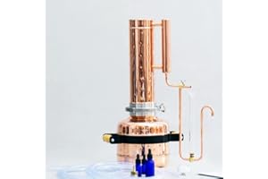 COPPER PRO Essential Oil Distiller 1,9Gal/7L Premium Kit | for Steam Distillation Oil Making and Extracting - Home Distiller Equipment DIY Essential Oil from Herbs, Plants and Flowers