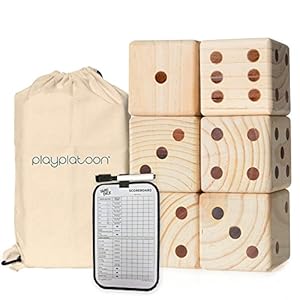 Play Platoon Lawn Dice – Giant Wooden Yard Dice Game for Playing Endless Outdoor Games