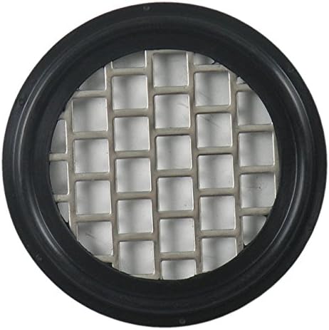 EPDM Sanitary Tri-Clamp Screen Gasket, Black - 3" w/ 4 Mesh (316L Stainless Steel)