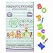 Cactus Bear Magnetic Letters and Numbers for Children - ABC Fun Alphabet Refrigerator Toy Magnets for Vocabulary and Maths - 80 Foam PCS
