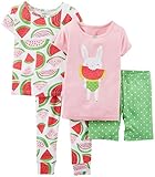 Carter's Baby Girls' 4 Piece Print PJ Set (Baby) - Watermelons - 9 Months