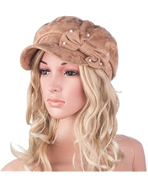 New Womens Suede Bucket Beanie Flat Visor Cap Fashion Top Hat A300