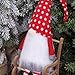 VIAME Christmas Gnome Large Size Holiday Gifts Santa Decoration Swedish Tomte Plush Doll Figurines Handmade Ornament - 32 Inches