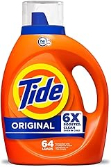 Tide Liquid Laundry Detergent, Original Scent, 80 fl oz, 64 Loads, Boosted Clean Even in Cold Water with Concentrated Washing
