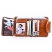 AINIMOER Women's Small Compact Billfold Leather Tri-Fold Wallet with Zipper Pocket
