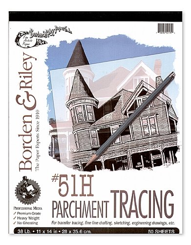 Borden & Riley #51H Parchment Tracing Paper 18 in. x 20 yd. roll