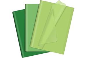 SADAUNBE 60 Sheets Green Tissue Paper Bulk for Gift Bags Saint Patrick's Day Decoration, Green Wrapping Tissue Paper for Spring DIY Art Crafts Birthday Wedding, 14 X 20 Inch