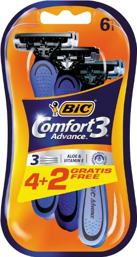 Bic Comfort 3 Advance Mens Triple Blade Disposable Shaver Blister