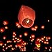 Maikerry Flying Paper Lanterns Sky Lanterns Chinese Wish Lanterns for Birthday Wedding Party Chinese Lanterns Assorted Colors100% Biodegradable Environmentally Friendly!(10pcs)